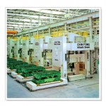 Máy dập cơ cấu bánh răng lệch tâm, 4 điểm, tác động đơn